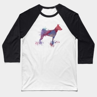 basenji dog art Baseball T-Shirt